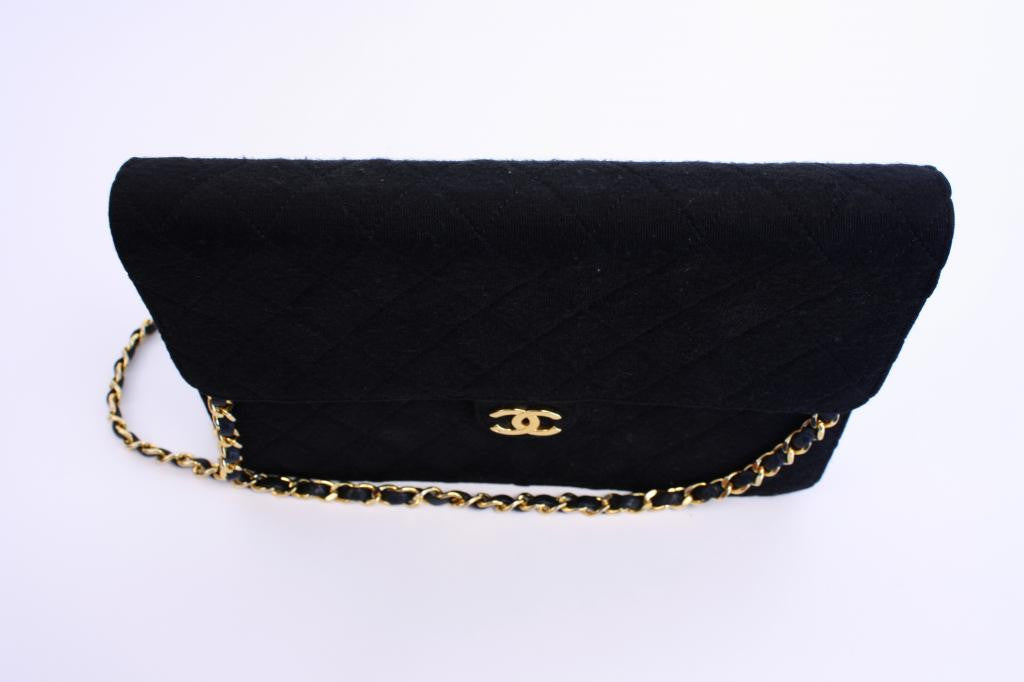 Vintage CHANEL Flap Bag or Clutch at Rice and Beans Vintage