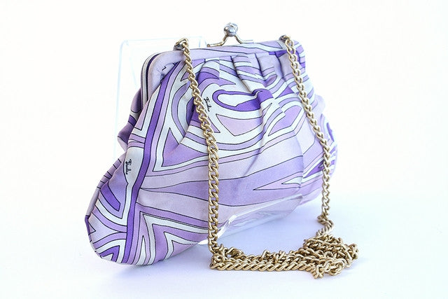 Vintage EMILIO PUCCI Silk Evening Bag at Rice and Beans Vintage