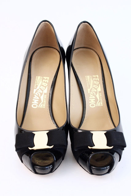 FERRAGAMO Platform Pumps at Rice and Beans Vintage