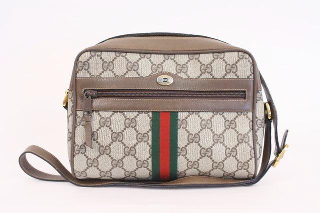 Vintage GUCCI &quot;Ophidia&quot; GG Supreme Handbag at Rice and Beans Vintage