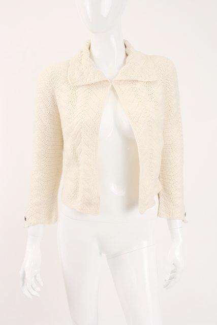 Vintage CHANEL Crochet Jacket at Rice and Beans Vintage