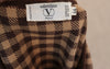 Vintage VALENTINO Plaid Wool Bomber Sweater