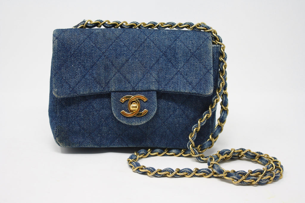 Chanel Mini Denim Vintage Flap Bag  House of Carver