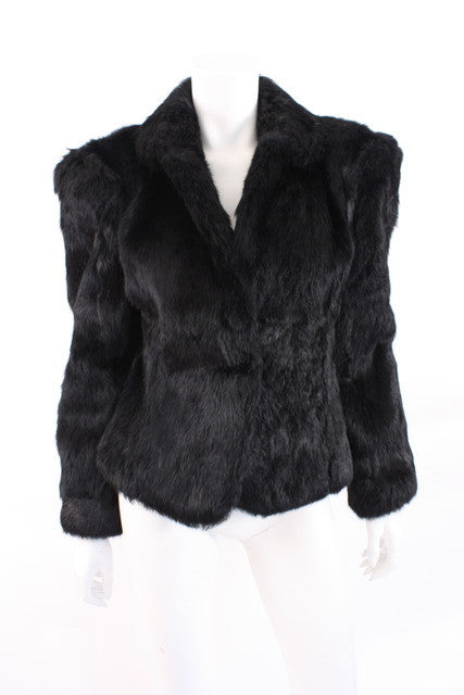 Vintage 80's Rabbit Fur Coat at Rice and Beans Vintage