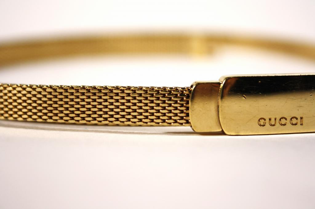 GUCCI Gold Plated Belt at Rice and Beans Vintage