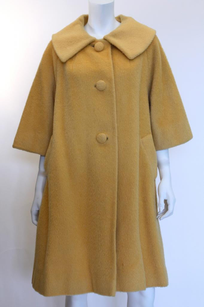 Vintage 50's LILLI ANN Yellow Coat