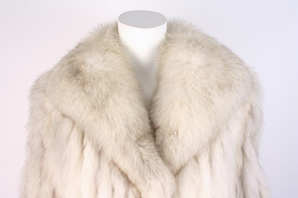 Vintage SAGA Natural Blue Fox Fur Coat at Rice and Beans Vintage