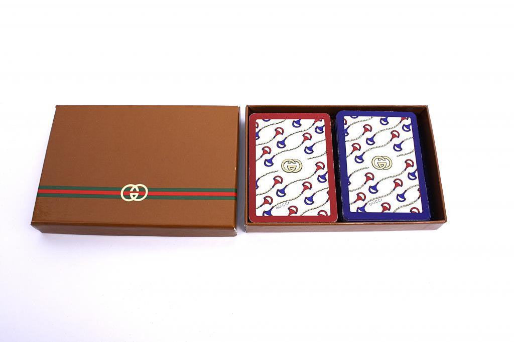 Vintage GUCCI Double Deck Playing Cards at Rice