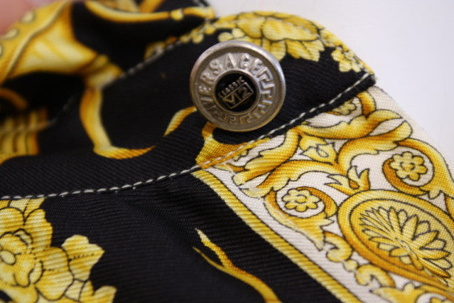 Vintage VERSACE Baroque Silk Blouse at Rice and Beans Vintage