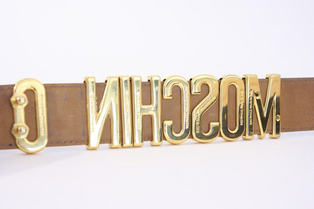 moschino redwall belt