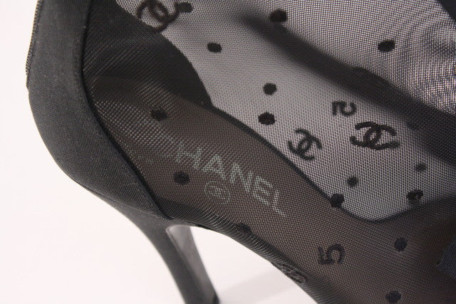 chanel mesh boots