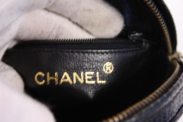 Vintage CHANEL Black Lizard Handbag at Rice and Beans Vintage