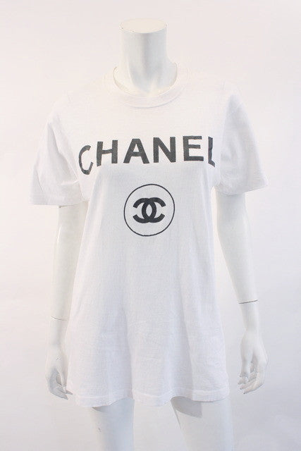 Vintage Chanel Logo T Shirt at Rice and Beans Vintage