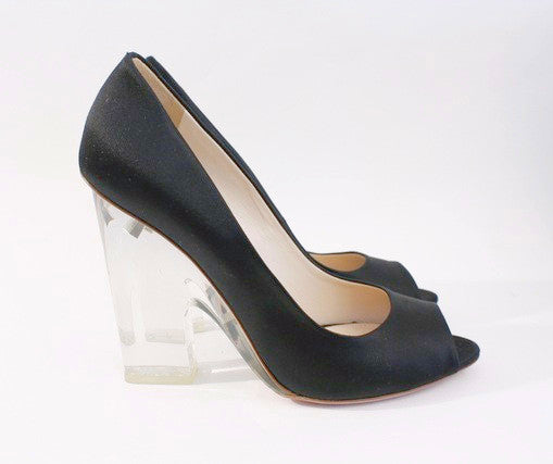 prada lucite heels