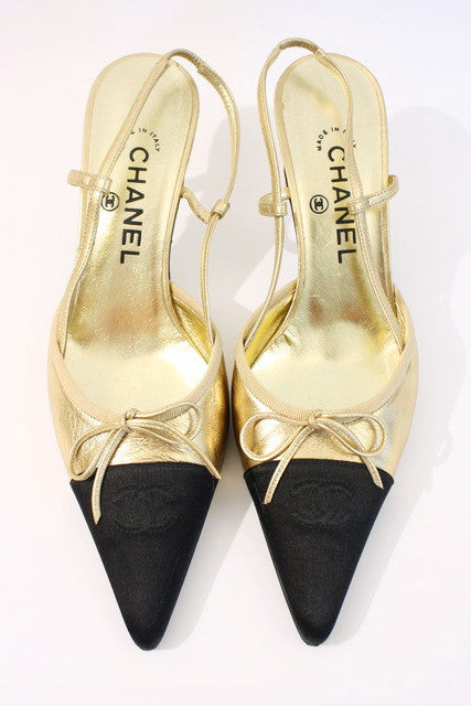 Vintage CHANEL Slingback Heels at Rice 