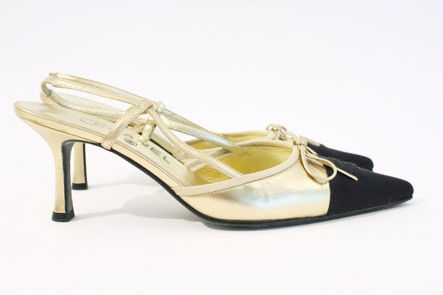 vintage chanel slingback