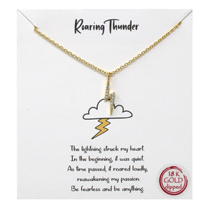 Roaring Thunder Carded Necklace