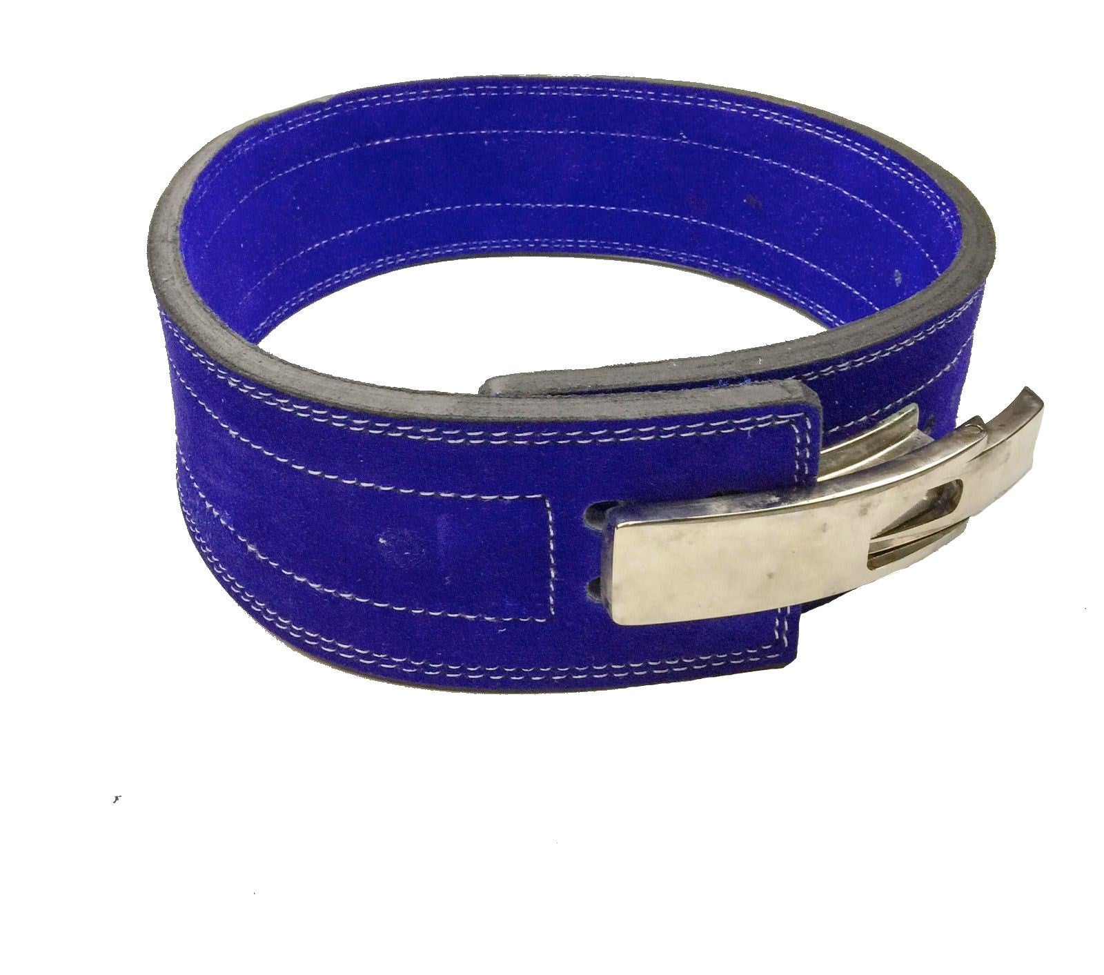 Powerlifting Lever Buckle 10mm Belt - Blue | Flexz Fitness