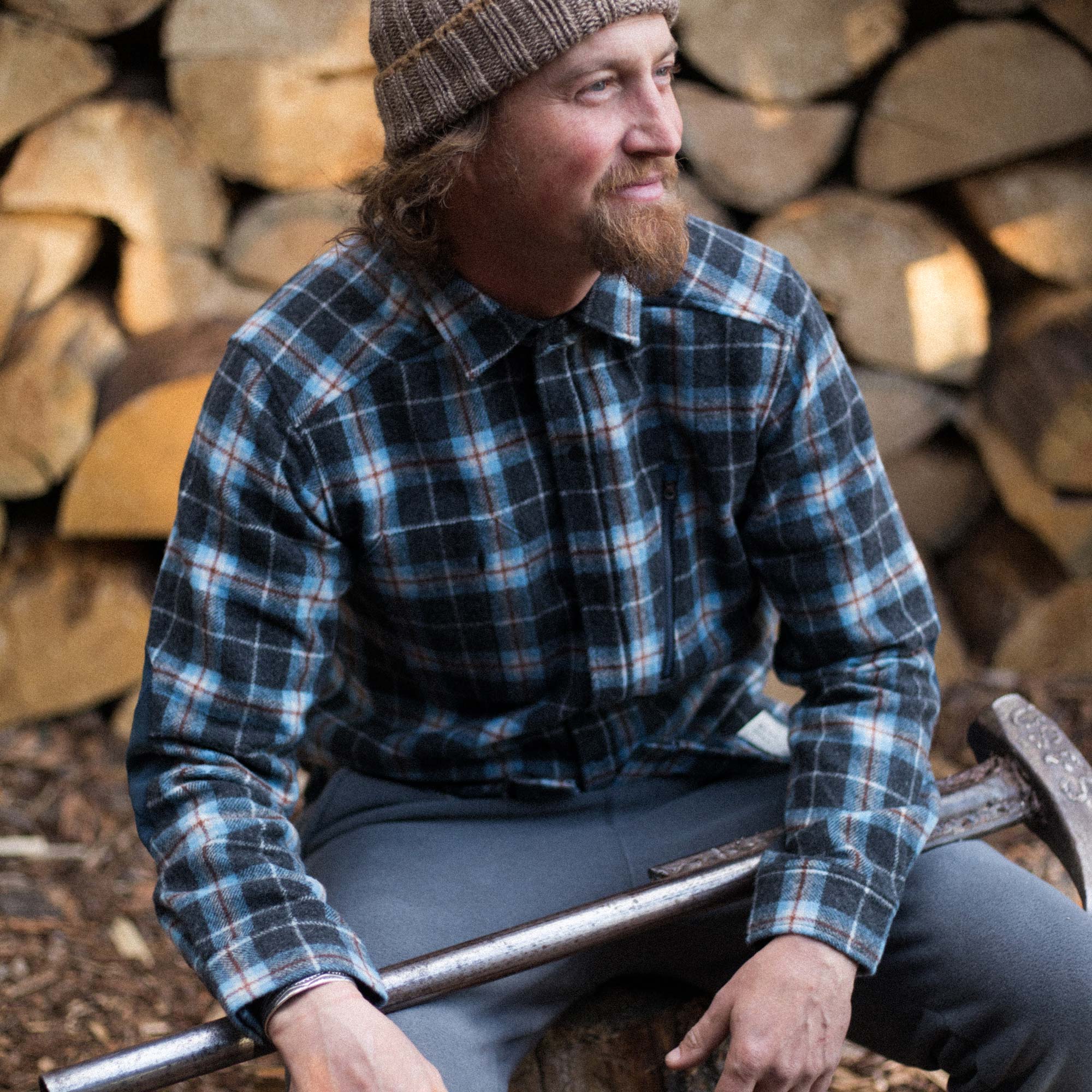 Men's Farallon Wool Plaid Shirt - Regenerative Wool – Beringia