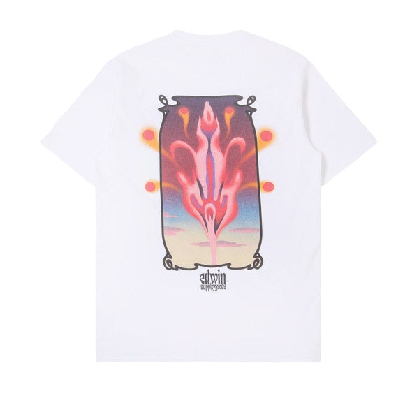 Nudie Roy Contrast Weever Island Tee Cream