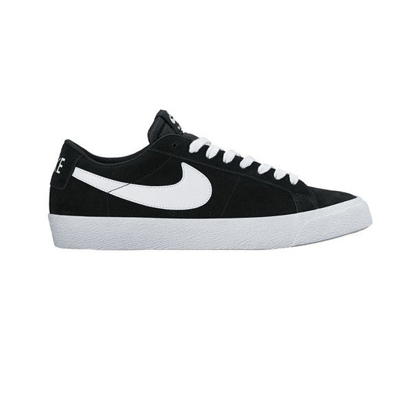 nike sb blazer zoom low black white