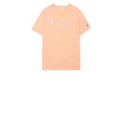 Champion Pinstripe Logo T-Shirt Peach 