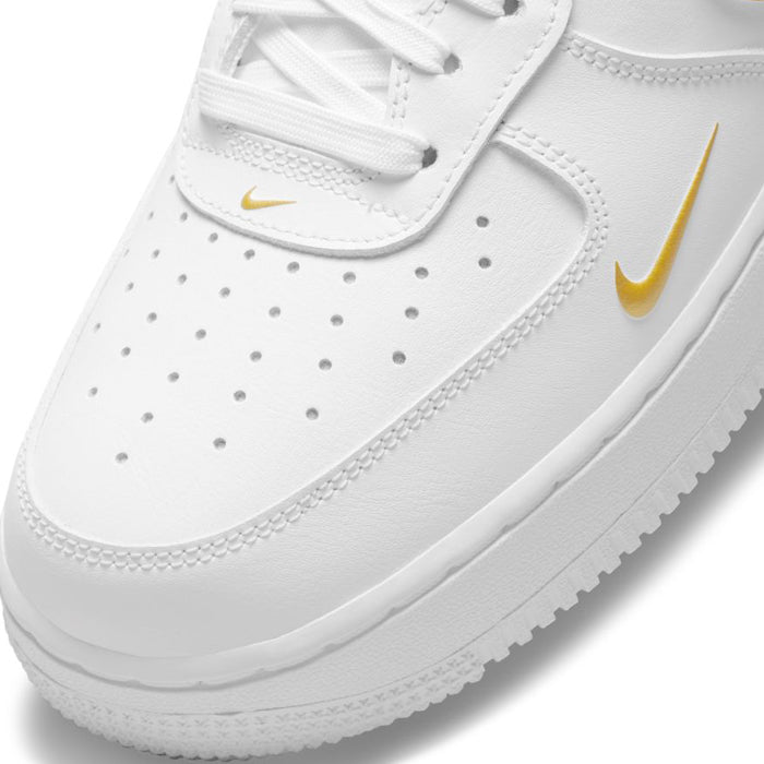 nike air force 1 white black and gold