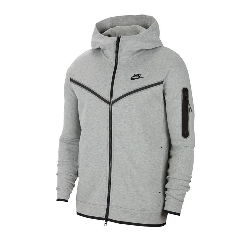 nike tech fleece hoodie heather grey