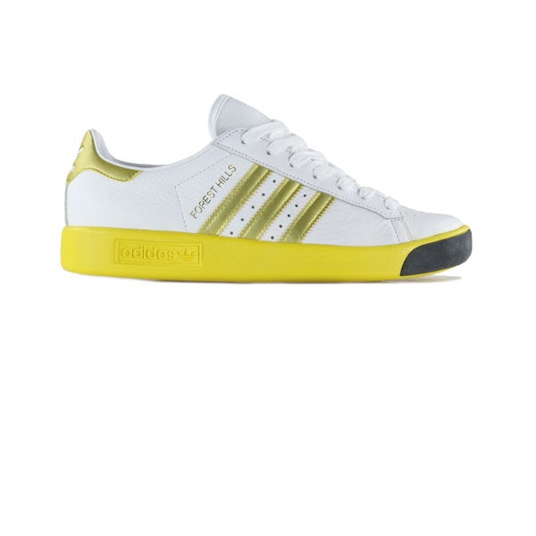 adidas forest hills white yellow