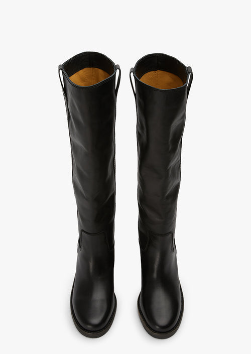 Apache Black Como Calf Boots