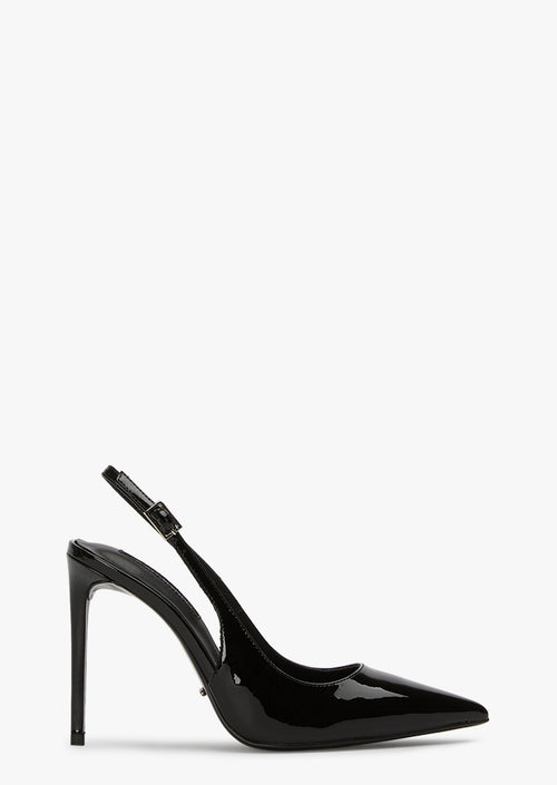 Asti Black Patent Heels