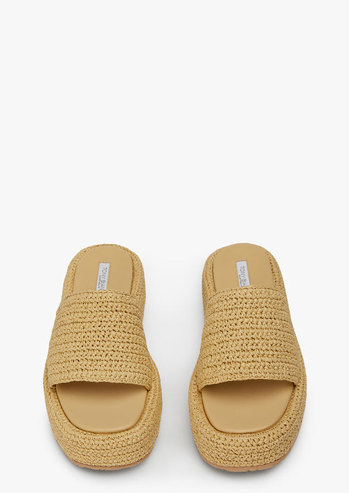 Capri Natural Raffia Sandals