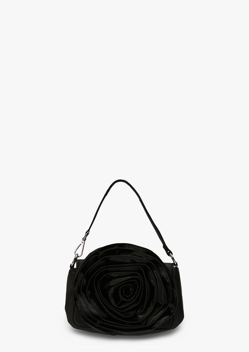 Carrie Black Satin Mini Handbags