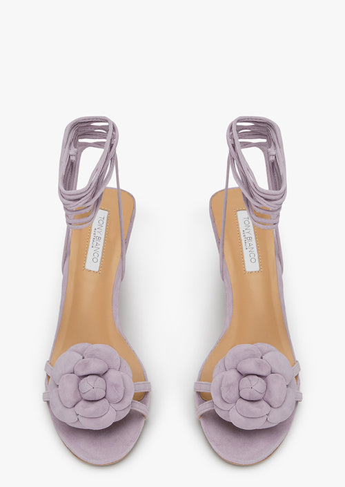 Cupey Lavender Suede Heels