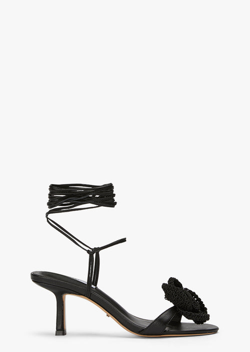 Cute Black Nappa Heels