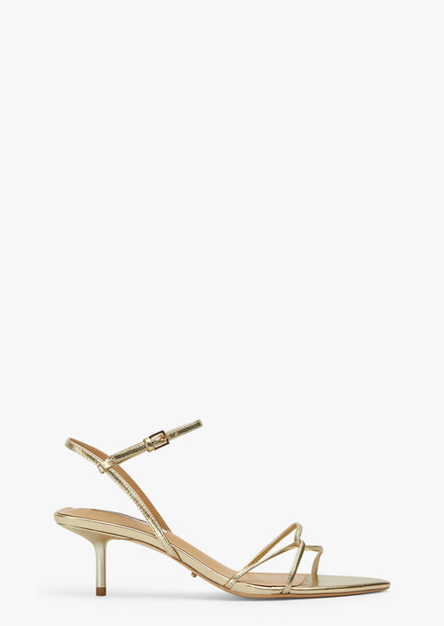 Florida Gold Nappa Metallic Heels