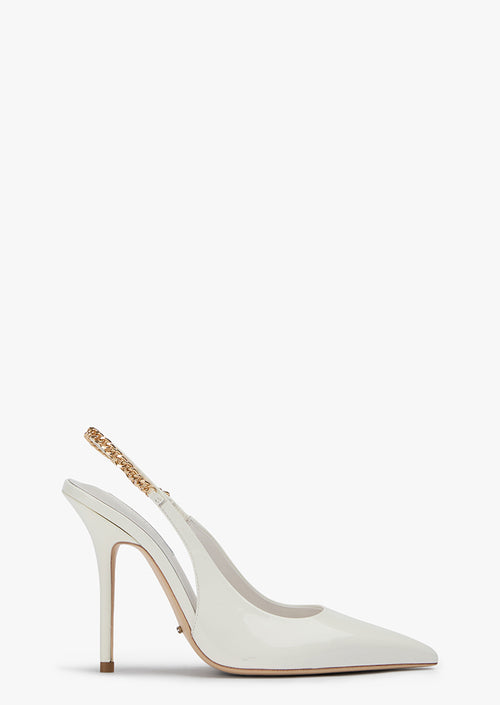 Gaultier White Patent Heels