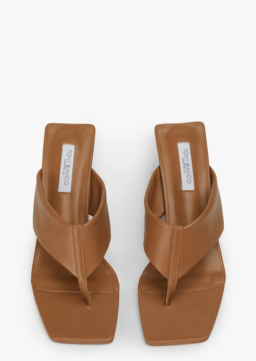 Gemini Tan Nappa Wedges