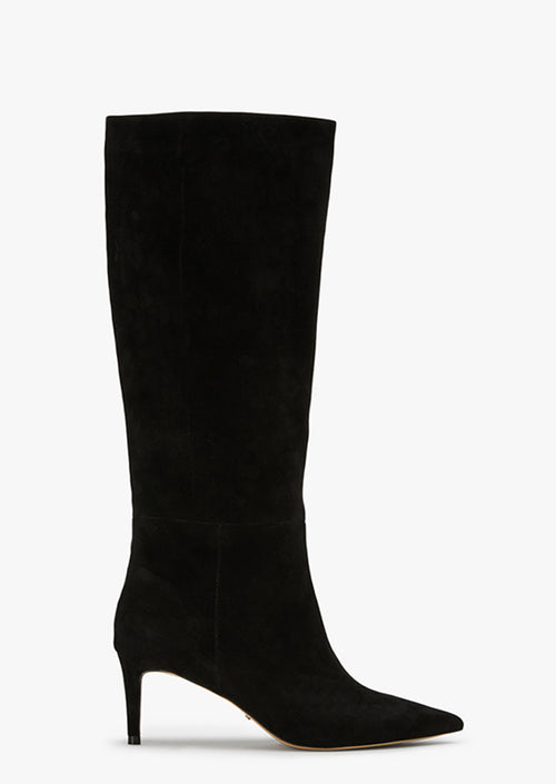 Ghost Black Suede Calf Boots