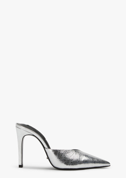 Gosh Silver Vintage Metal Heels