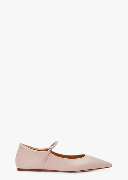 Jaffa Blush Nappa Flats