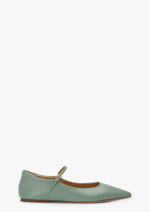 Jaffa Mint Nappa Flats