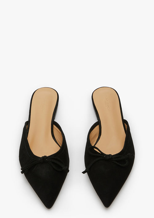 Javelin Black Suede Flats