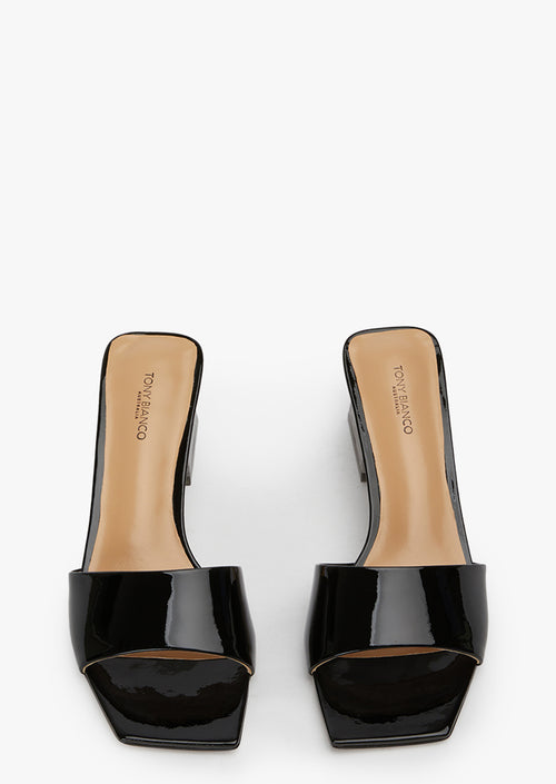 Kamira Black Patent Heels