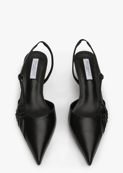 Kramer Black Nappa Heels