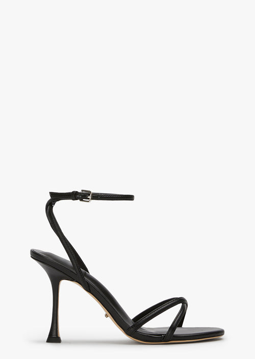 Laguna Black Nappa Heels