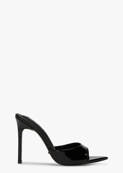 Malibu Black Patent Heels