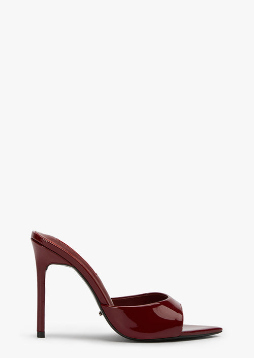 Malibu Bordeaux Patent Heels