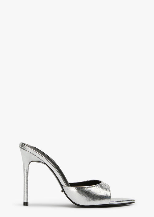 Malibu Silver Vintage Metal Heels