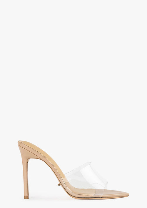 Marley Clear Vinylite/Skin Heels